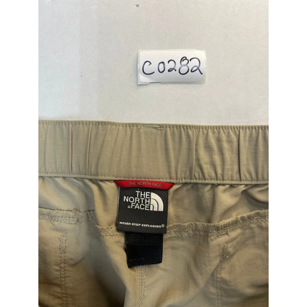 The North Face Mens Tan Convertible Hiking Pants Zip Off Cargo Trousers 30x29